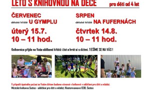 15.7. a 14.8. 2025 Léto s knihovnou na dece 