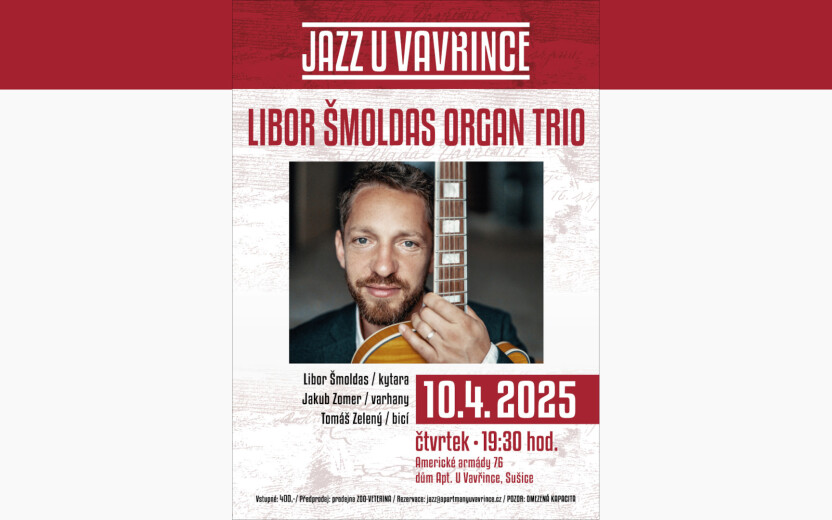 JAZZ U VAVŘINCE - Libor ŠMOLDAS Organ Trio