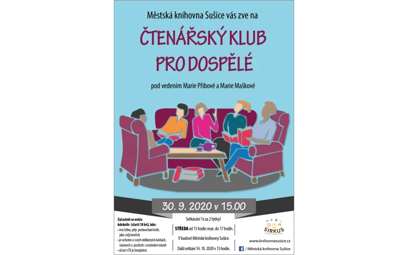 ČTENÁŘSKÝ KLUB PRO DOSPĚLÉ