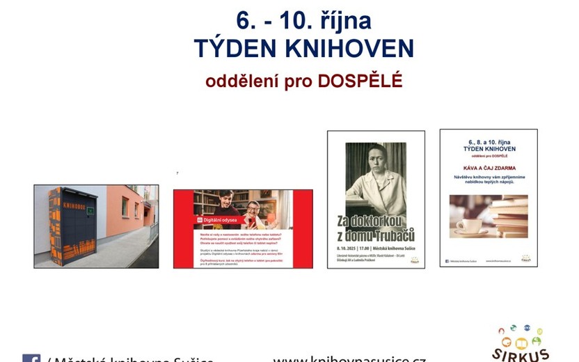 6. - 10.10. 2025 Týden knihoven v oddělení pro dospělé