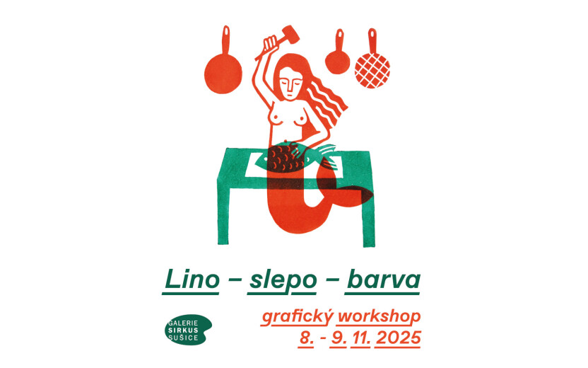 Lino - slepo – barva / Grafický workshop linorytu a slepotisku s Barborou Heřmanovou