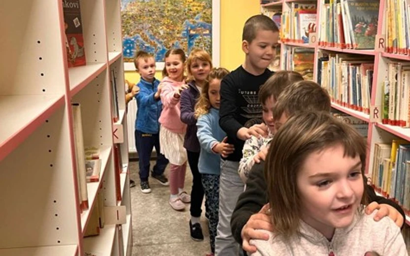 27.3.2025 MŠ Hrádek, předškoláci: Seznámení s knihovnou