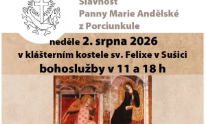 Slavnost Panny Marie Andělské z Porciunkule v Sušici