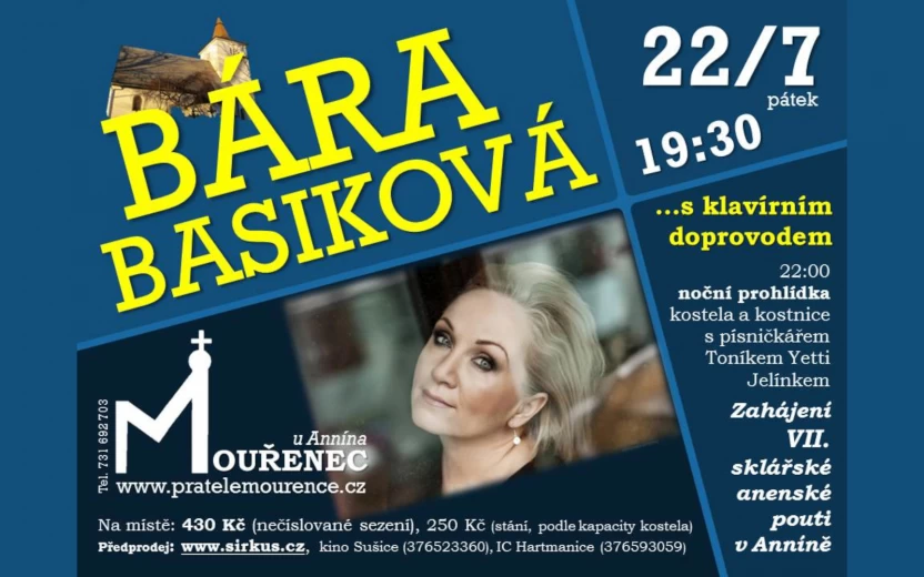 Bára BASIKOVÁ na Mouřenci