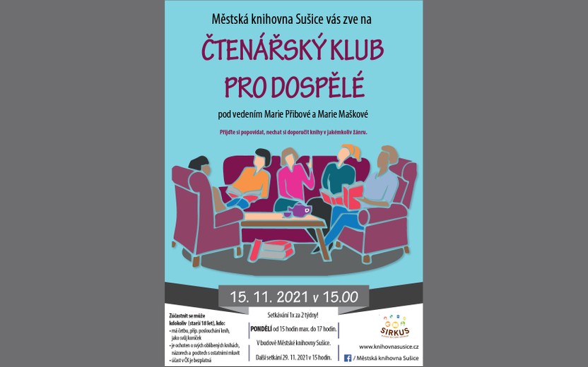 15. 11. 2021 Čtenářský klub pro dospělé