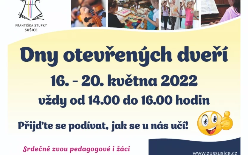 Dny otevřených dveří ZUŠ Sušice