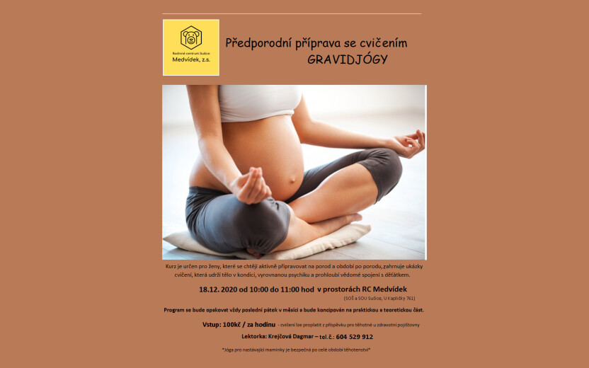 Gravidjóga - Předporodní příprava