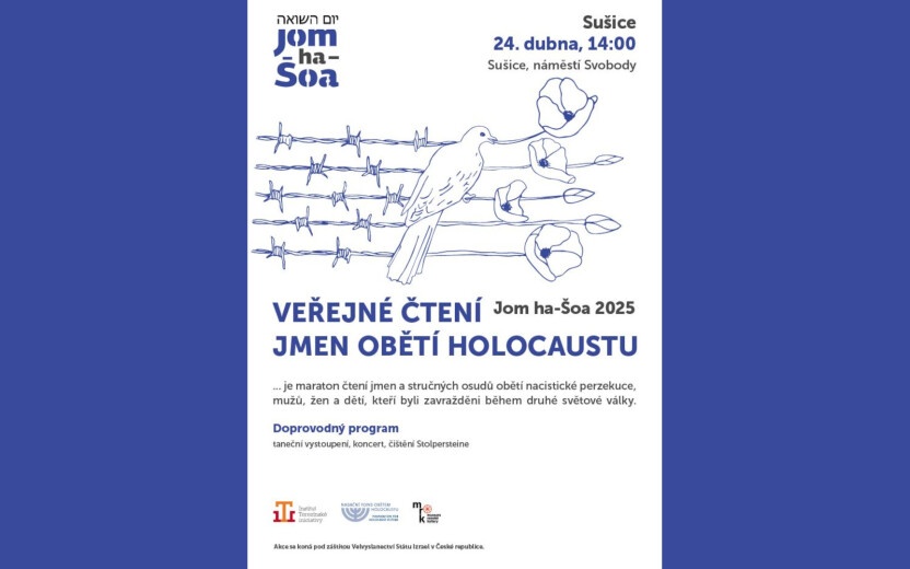 JOM HA-ŠOA 2025 – Veřejné čtení jmen obětí holocaustu