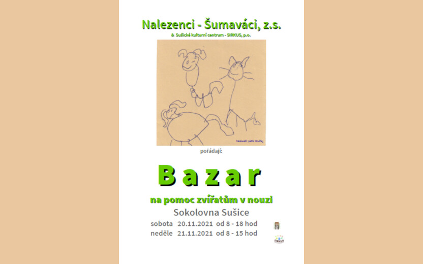 Bazar na pomoc zvířatům v nouzi