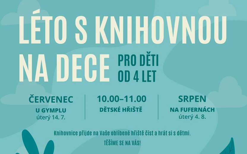 14.7. a 4.8. 2026 Léto s knihovnou na dece