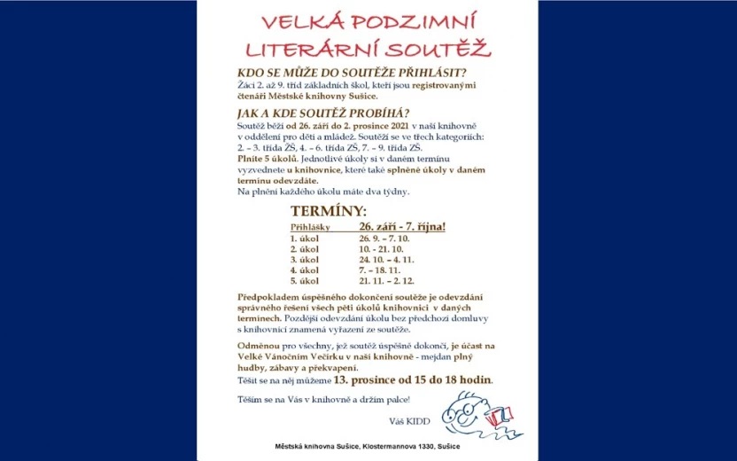 Velká podzimní literární soutěž