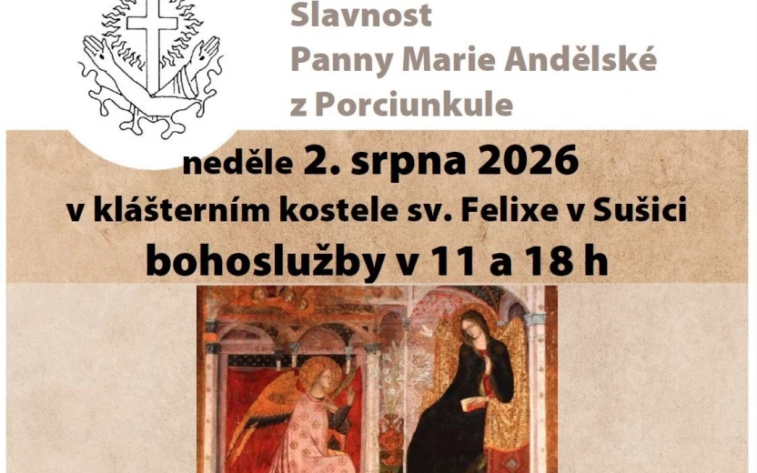 Slavnost Panny Marie Andělské z Porciunkule v Sušici
