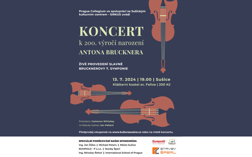 KONCERT k 200. výročí narození ANTONA BRUCKNERA - Kostel sv. Felixe