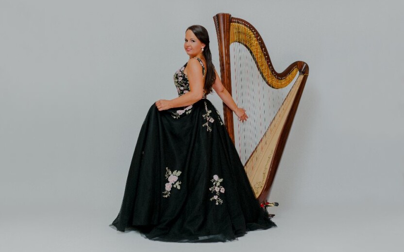 Koncert harfistky K. Ševčíkové v duetu Angelorum