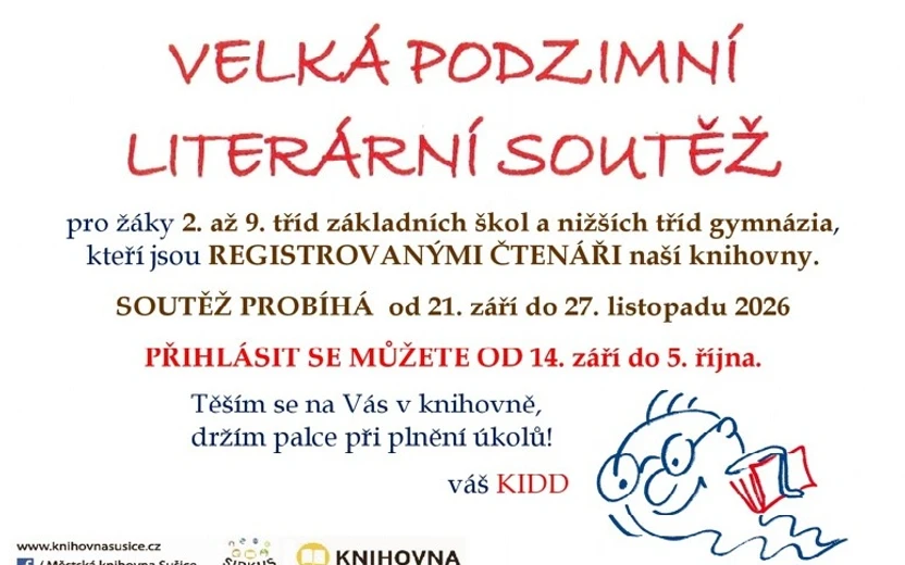 VELKÁ PODZIMNÍ LITERÁRNÍ SOUTĚŽ 2026