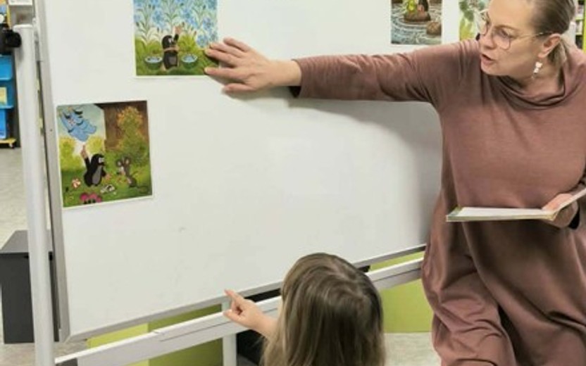 4.2.2026 Rodinné centrum Domeček: Do knihovny za Krtečkem