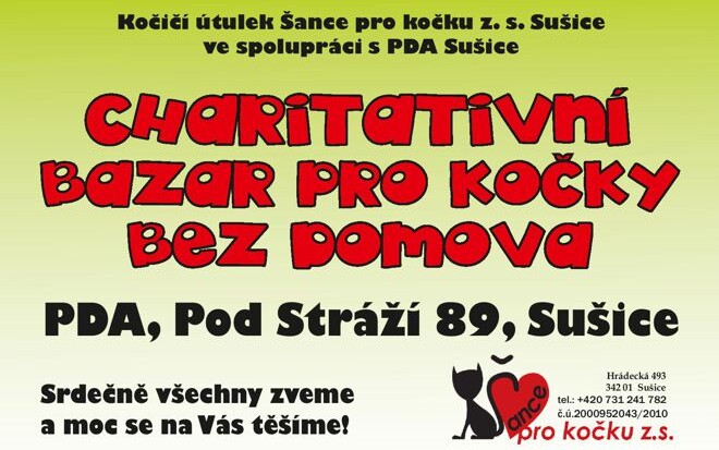 18. Charitativní bazar pro kočky bez domova