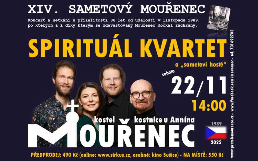 Sametový Mouřenec: Spirituál kvartet a 