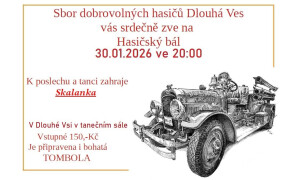 Hasičský bál v Dlouhé Vsi