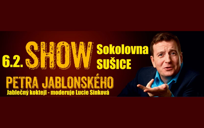 ZRUŠENO - PŘESUNUTO NA 27.12.2025 - Show Petra Jablonského „Jablečný koktejl“ 