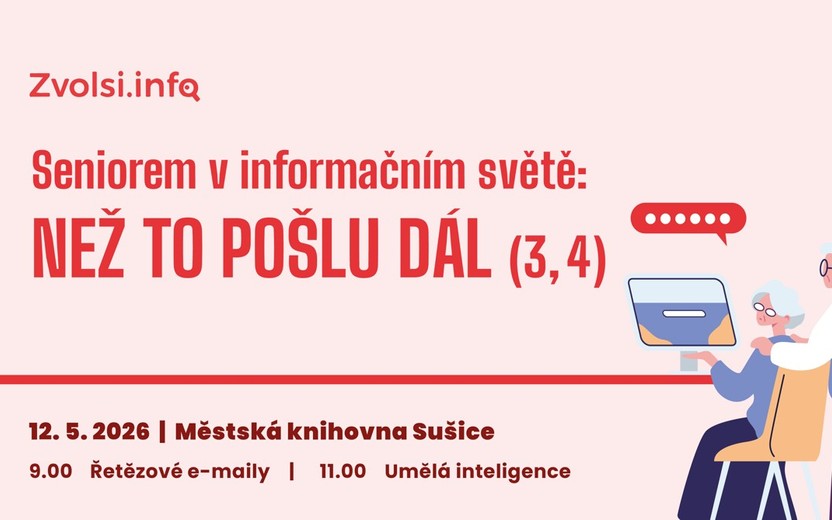 12.5.2026 přednáška: Seniorem v informačním světě