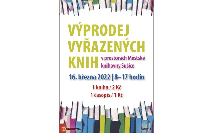 16. 3. 2022 Výprodej vyřazených knih