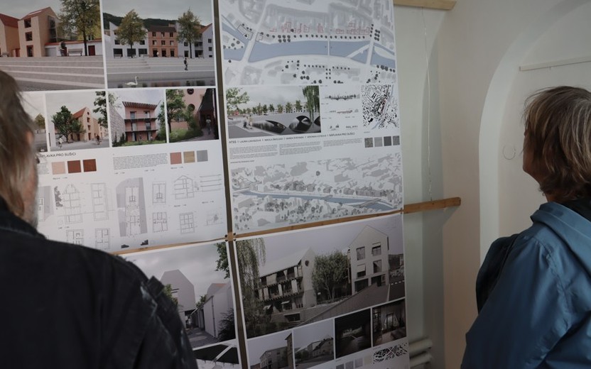 Vernisáž výstavy studentských návrhů budoucí Sušice