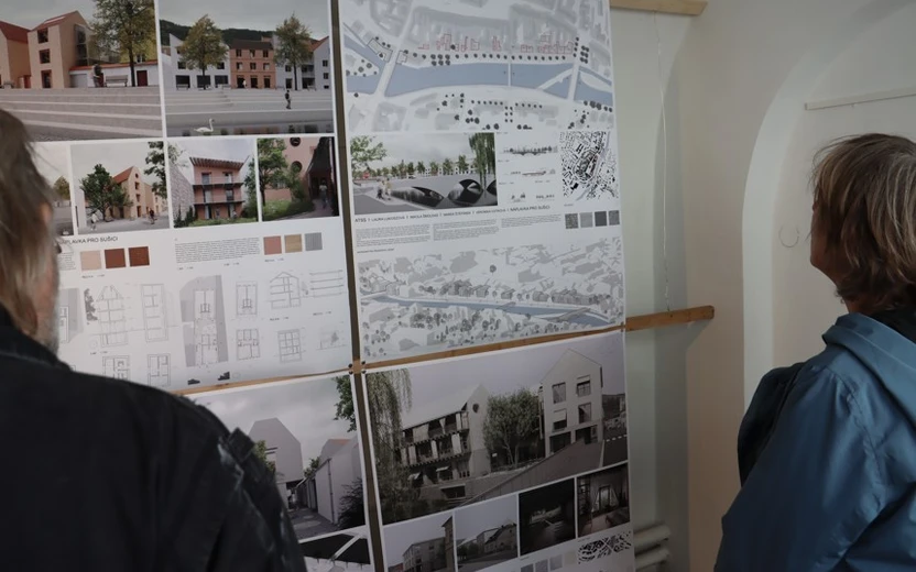 Vernisáž výstavy studentských návrhů budoucí Sušice