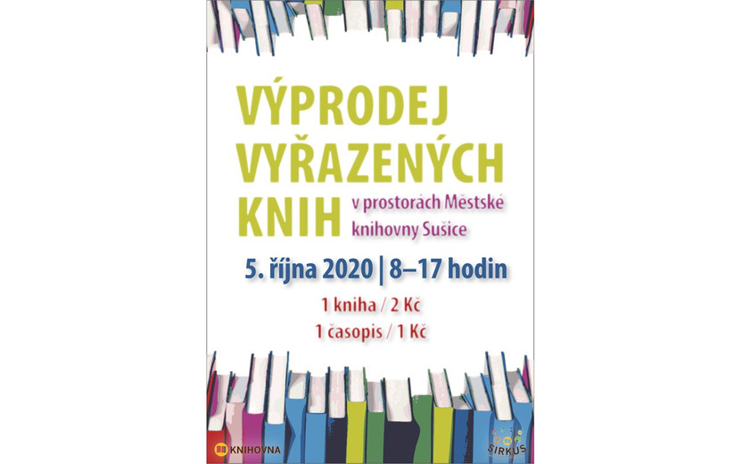 5. 10. 8 -17:00 Výprodej vyřazených knih