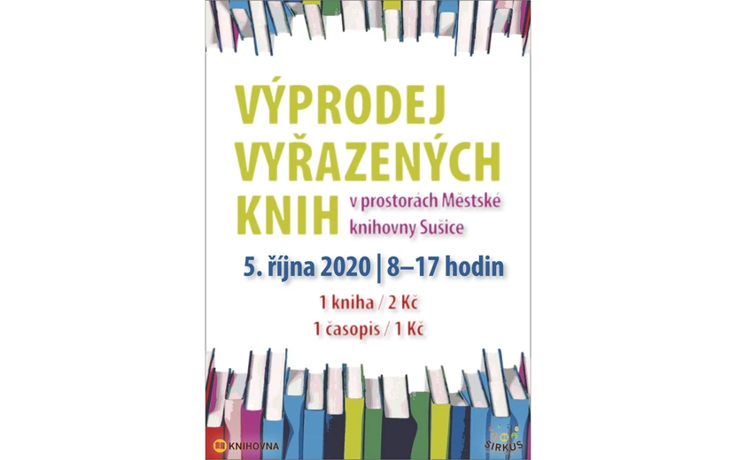 5. 10. 8 -17:00 Výprodej vyřazených knih