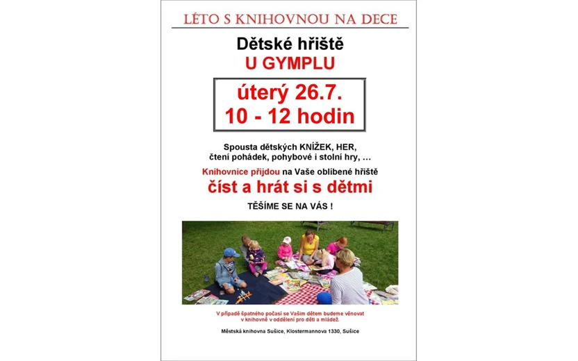 26. 7. 2022 Léto s knihovnou na dece