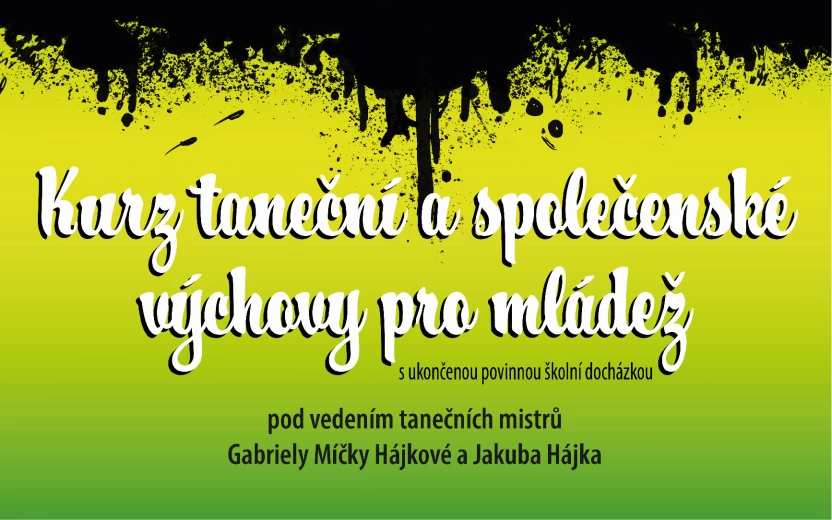 Kurz taneční a společenské výchovy pro mládež 2022 - zápis