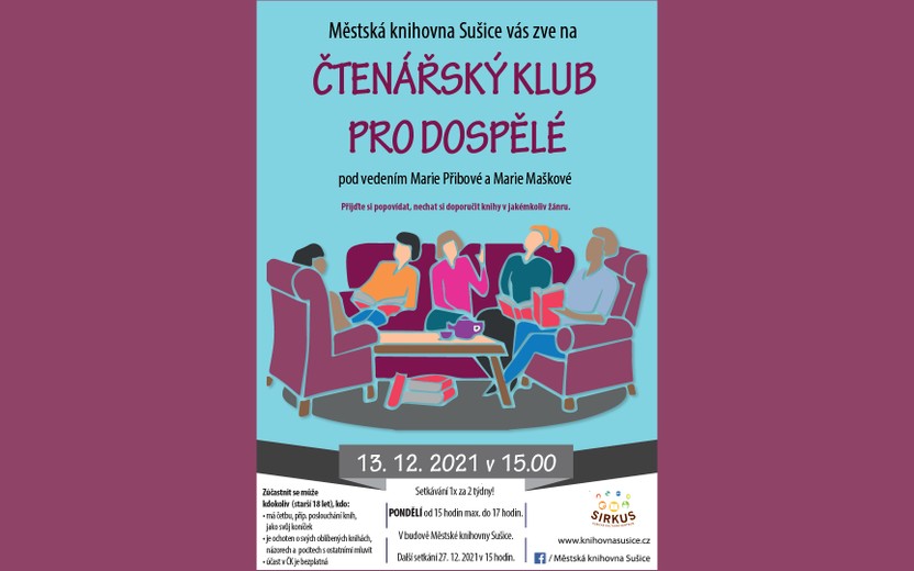 13. 12. 2021 Čtenářský klub pro dospělé