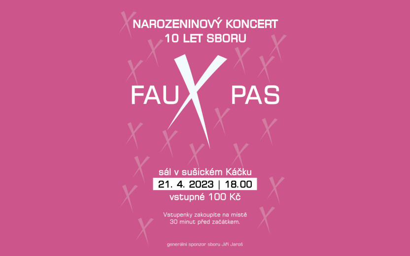 Narozeninový koncert FAUX PAS