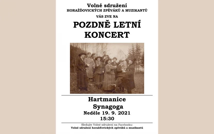 Pozdně letní koncert v Hartmanicích
