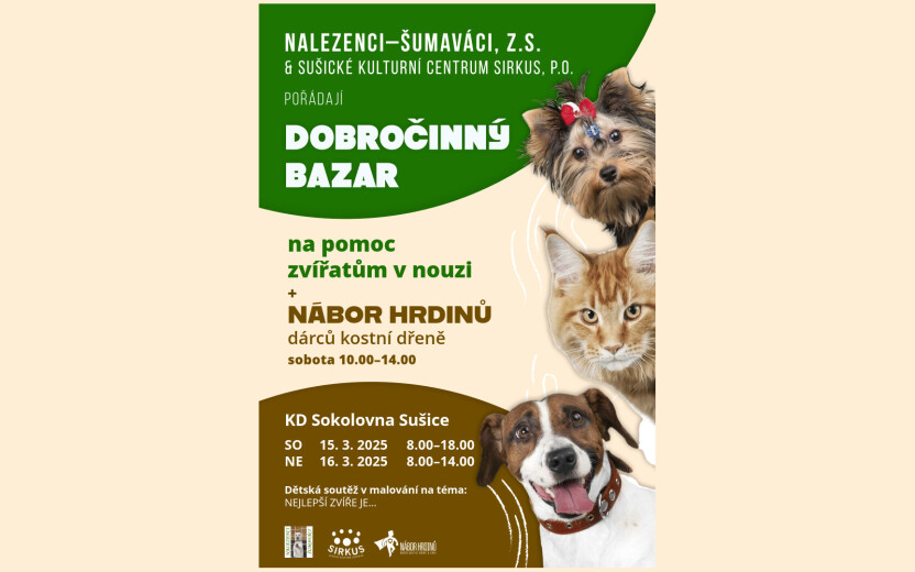 DOBROČINNÝ BAZAR - Nalezenci - ŠUMAVÁCI, z.s.
