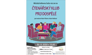 30. 9. 15:00 Čtenářský klub pro dospělé