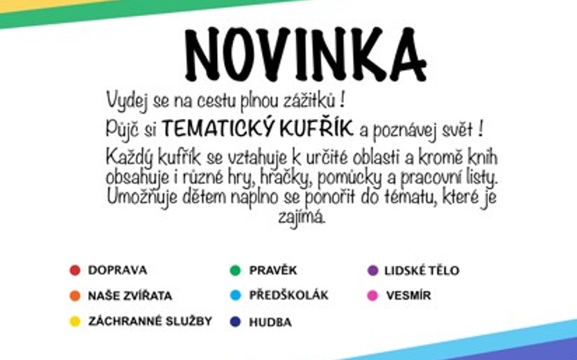 NOVINKA PRO DĚTI - TEMATICKÉ KUFŘÍKY