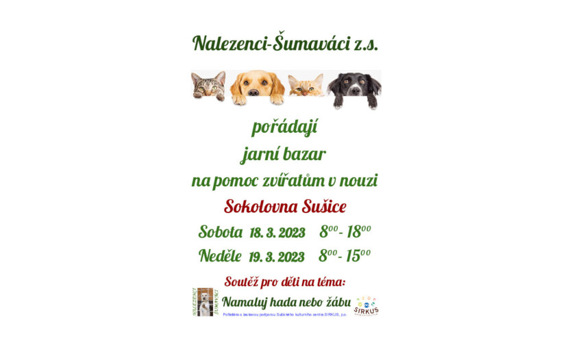 Nalezenci Šumaváci - Jarní bazar 
