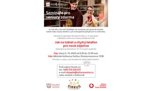 3.10.2023 8:30 - 12:30 SEMINÁŘ PRO SENIORY: Jak na tablet a chytrý telefon 