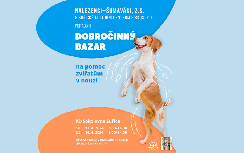 Dobročinný bazar na pomoc zvířatům v nouzi - Nalezenci Šumaváci