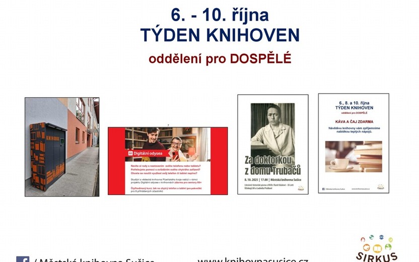 6. - 10.10. 2025 Týden knihoven v oddělení pro dospělé
