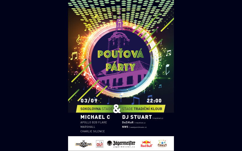 Pouťová párty • Sokolovna Sušice & Tradiční KlOU!b