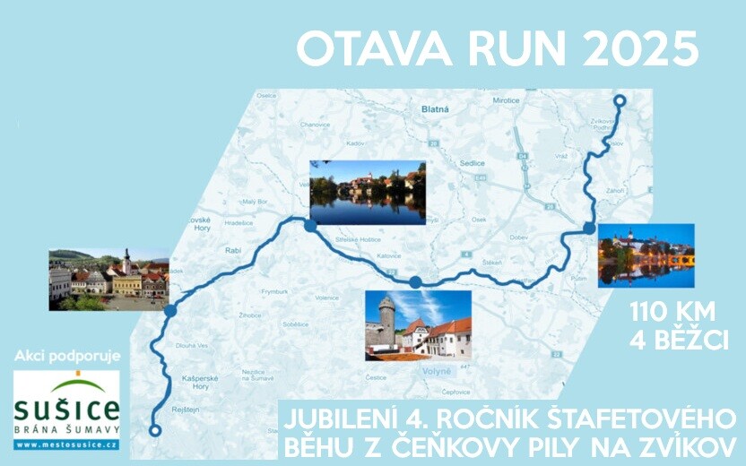 Štafetový běh čtyřčlenných týmů