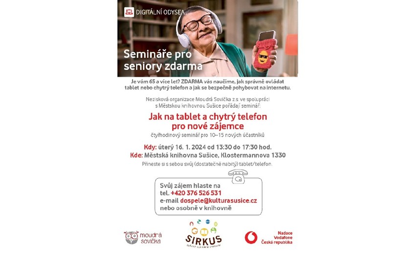 16.1.2024 13:30-17:30 Jak na tablet a chytrý telefon