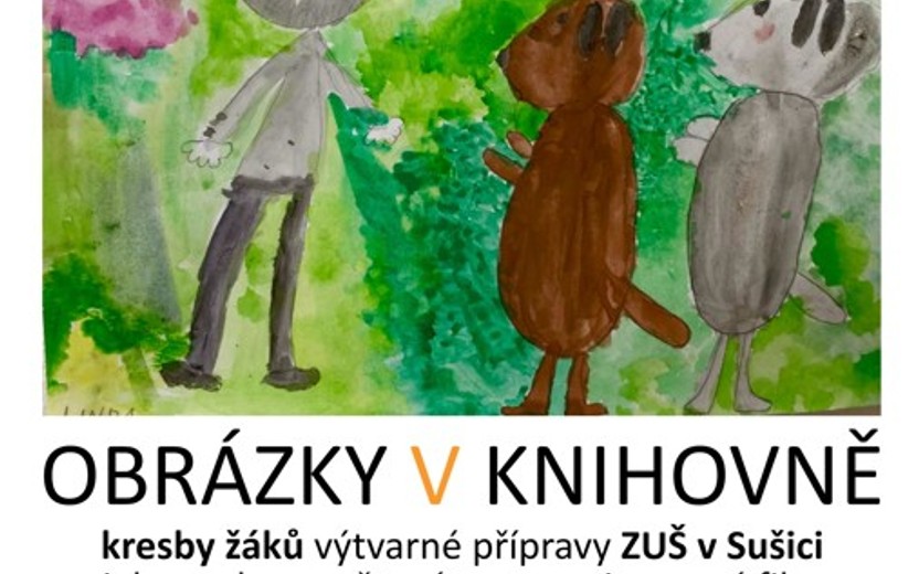 březen: Výstava OBRÁZKY V KNIHOVNĚ