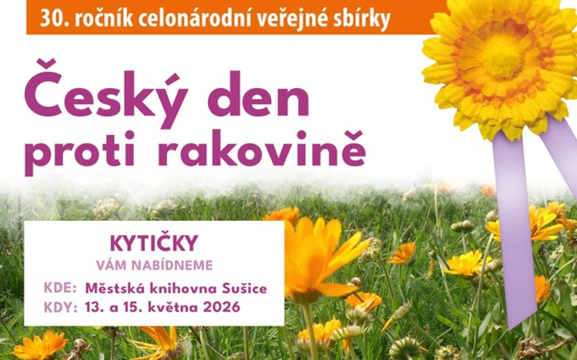 13. a 15.5.2026 Český den proti rakovině