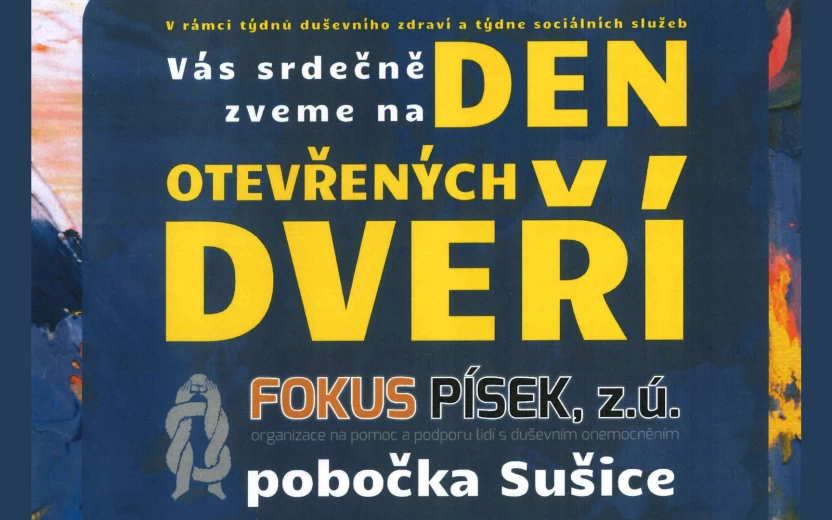 Den otevřených dveří Fokus Písek, z.ú.