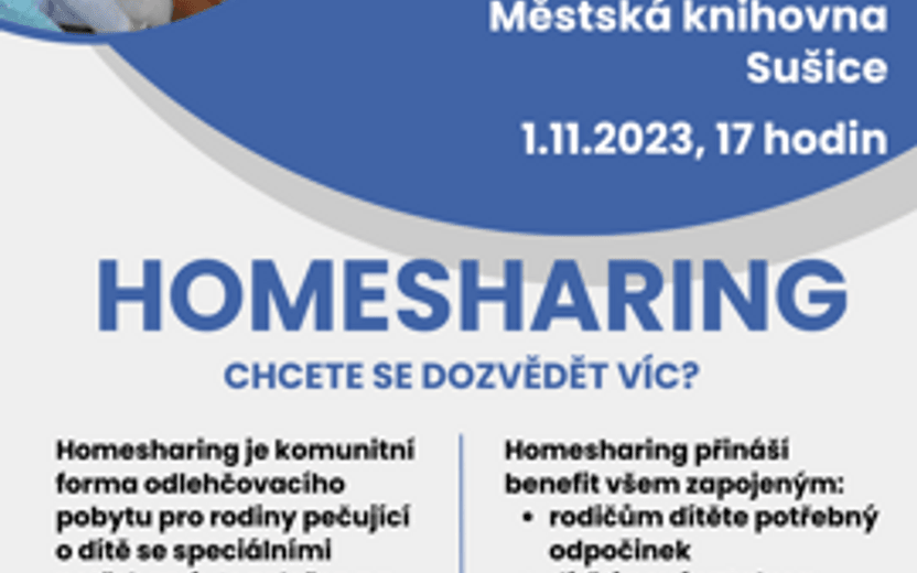 1.11.2023 17 hodin: HOMESHARINGOVÉ SETKÁNÍ