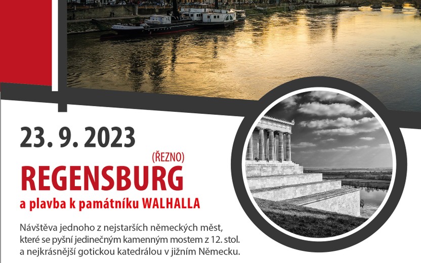 Regensburg a plavba k památníku Walhalla